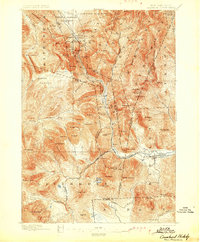 1896 Map of Crawford Notch, 1899 Print
