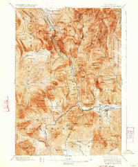 1896 Map of Crawford Notch, 1933 Print