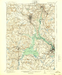 preview thumbnail of historical topo map of Dover, Strafford County, NH in 1918