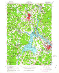 preview thumbnail of historical topo map of Dover, NH in 1956
