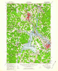 Download a high-resolution, GPS-compatible USGS topo map for Dover, NH (1960 edition)