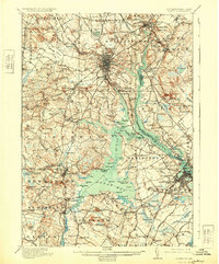 preview thumbnail of historical topo map of Dover, Strafford County, NH in 1918
