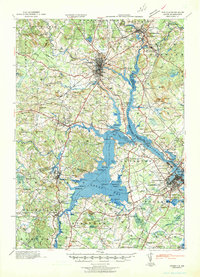 preview thumbnail of historical topo map of Dover, Strafford County, NH in 1941