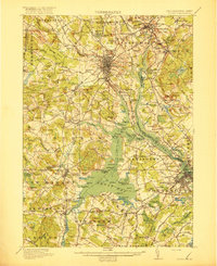 preview thumbnail of historical topo map of Dover, NH in 1918