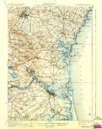 Download a high-resolution, GPS-compatible USGS topo map for Exeter, NH (1934 edition)