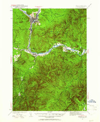 Download a high-resolution, GPS-compatible USGS topo map for Gorham, NH (1961 edition)