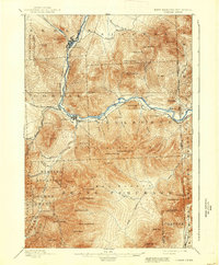 1893 Map of Gorham, 1938 Print