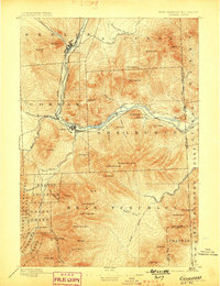 1893 Map of Gorham, 1898 Print