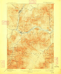 1893 Map of Gorham, 1909 Print