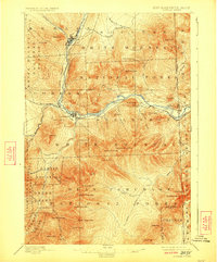 1893 Map of Gorham, 1923 Print