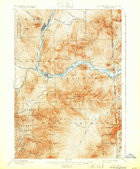 1893 Map of Gorham, 1932 Print