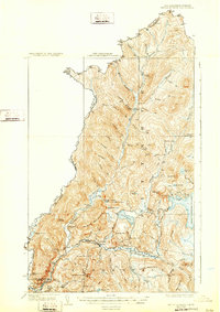 1927 Map of Beecher Falls, VT, 1932 Print