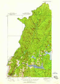 1926 Map of Beecher Falls, VT, 1958 Print