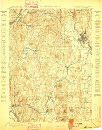 1898 Map of Keene, NH