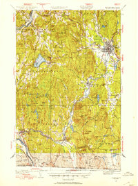 1932 Map of Keene, NH, 1954 Print