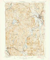 preview thumbnail of historical topo map of Keene, NH in 1935