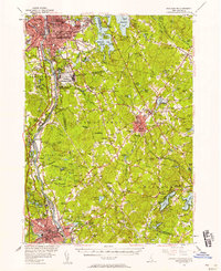 preview thumbnail of historical topo map of Manchester, NH in 1953