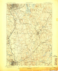 preview thumbnail of historical topo map of Manchester, NH in 1905