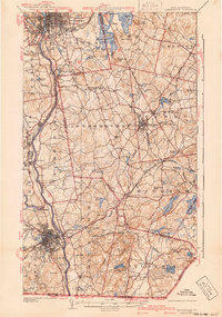 preview thumbnail of historical topo map of Manchester, NH in 1941