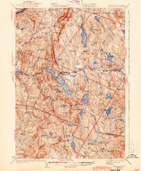 preview thumbnail of historical topo map of Grafton County, NH in 1932