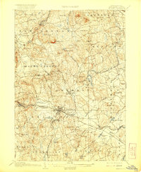 1906 Map of Klondike Corner, NH, 1921 Print