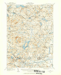 Download a high-resolution, GPS-compatible USGS topo map for Mt Pawtuckaway, NH (1957 edition)