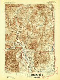 preview thumbnail of historical topo map of North Conway, NH in 1945