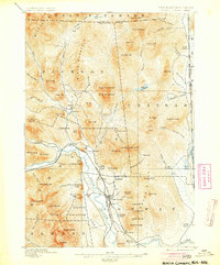 1896 Map of North Conway, NH, 1904 Print