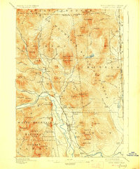 1896 Map of North Conway, NH, 1927 Print