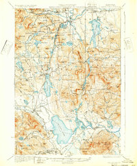 1930 Map of Center Ossipee, NH, 1932 Print