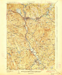 preview thumbnail of historical topo map of Merrimack County, NH in 1927