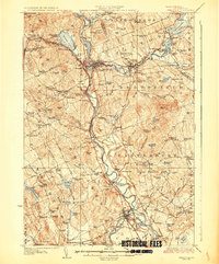 1927 Map of Tilton Northfield, NH