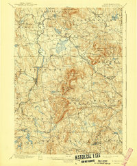 1900 Map of Francestown, NH, 1941 Print