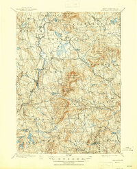 1900 Map of Francestown, NH, 1945 Print
