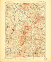 preview thumbnail of historical topo map of Hillsborough County, NH in 1900