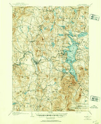 1905 Map of Sunapee, 1947 Print