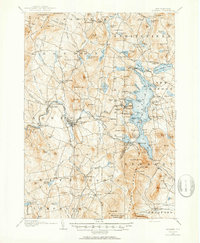 1902 Map of Sunapee, 1947 Print