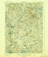 1921 Map of Suncook, 1938 Print