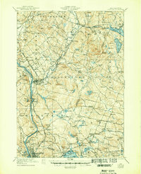 1921 Map of Suncook, 1947 Print