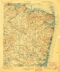 1902 Map of Navesink, 1907 Print