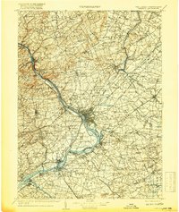 1907 Map of Trenton, 1917 Print
