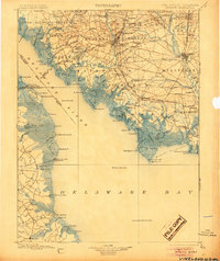 1899 Map of Vineland, 1905 Print