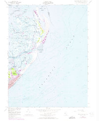 preview thumbnail of historical topo map of Atlantic County, NJ in 1952