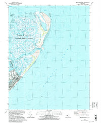 preview thumbnail of historical topo map of Atlantic County, NJ in 1994