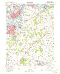 Download a high-resolution, GPS-compatible USGS topo map for Bristol, NJ (1957 edition)