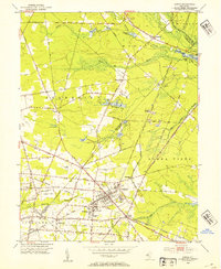 Download a high-resolution, GPS-compatible USGS topo map for Buena, NJ (1954 edition)