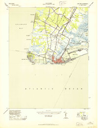 preview thumbnail of historical topo map of Cape May, NJ in 1944