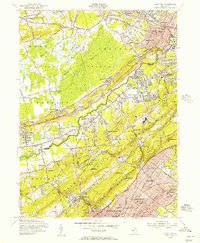 preview thumbnail of historical topo map of Morris County, NJ in 1955