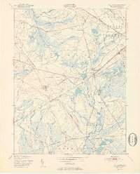 preview thumbnail of historical topo map of Burlington County, NJ in 1951