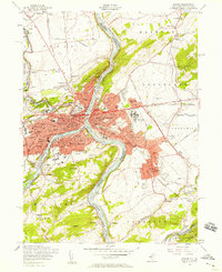 Download a high-resolution, GPS-compatible USGS topo map for Easton, NJ (1958 edition)